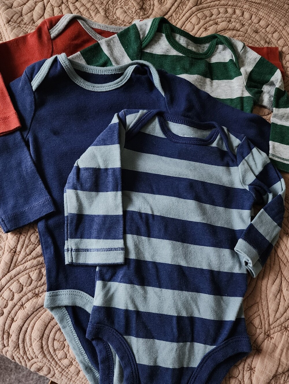 Carters Baby Boy Long Sleeve Onesis